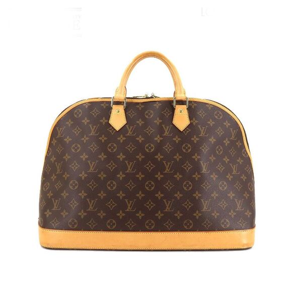 Louis Vuitton Monogram Alma Voyage MM Boston Bag Brown - Picture 1 of 8